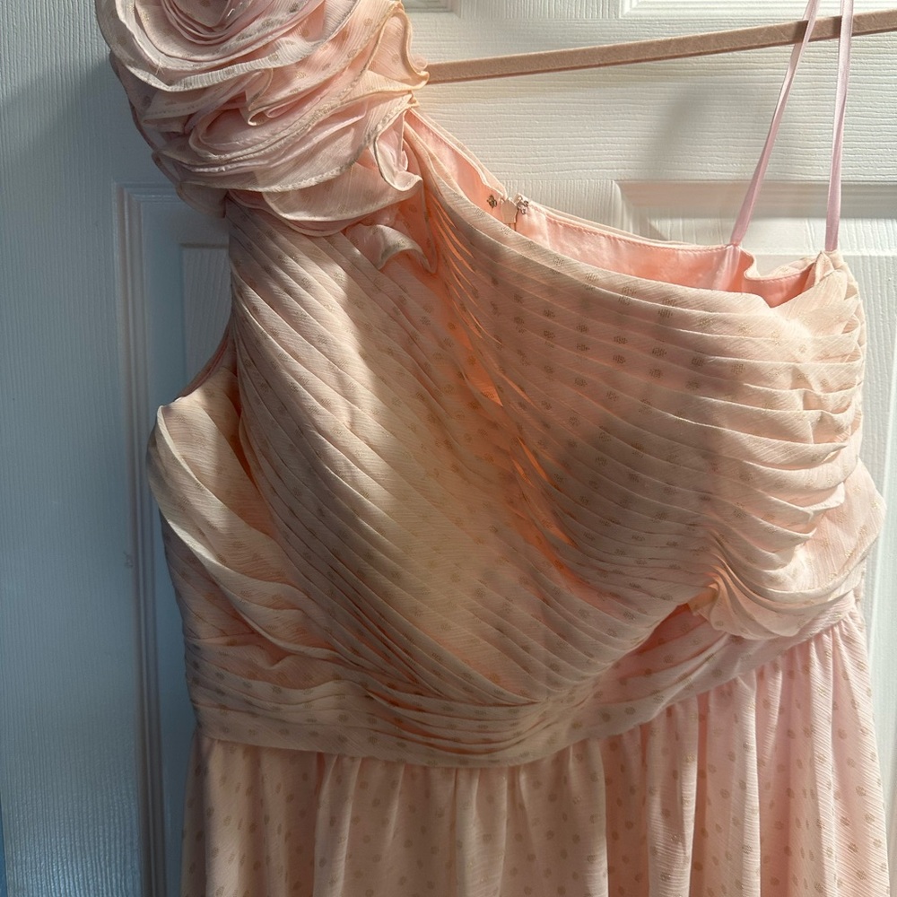 Mac Duggal One-Shoulder Blush Dress - Picture 5 of 6